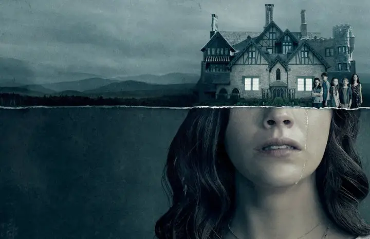 half face and half castle , The haunting season 1 poster.