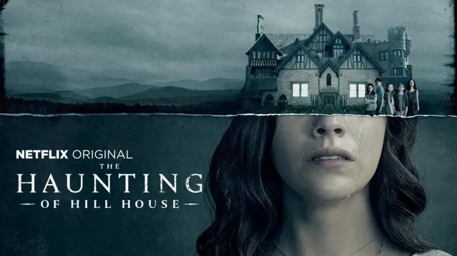 half face and half castle , The haunting season 1 poster.