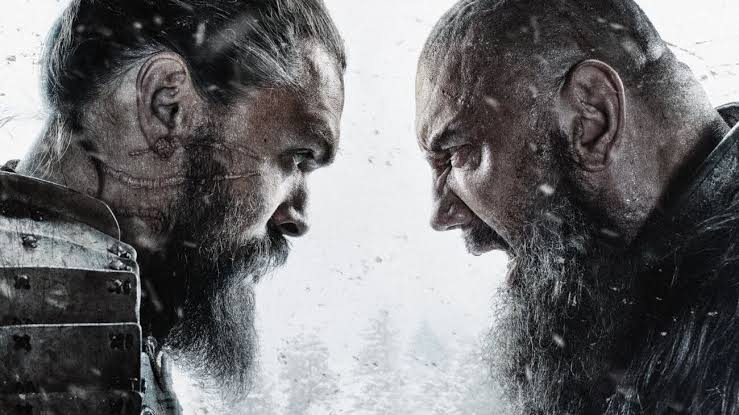 Roaring faces of two men