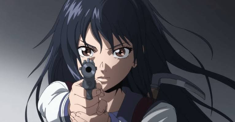 The lead character is seen holding a gun.