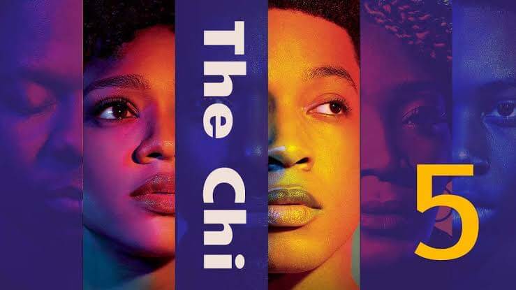 Some of the main cast of The Chi Season 5 is together on a poster.