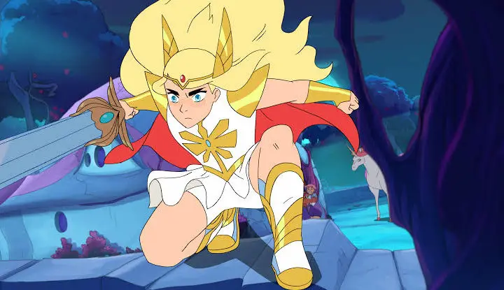 Series' protagonist who would continue the act in She-Ra Season 6 as well is on a poster.