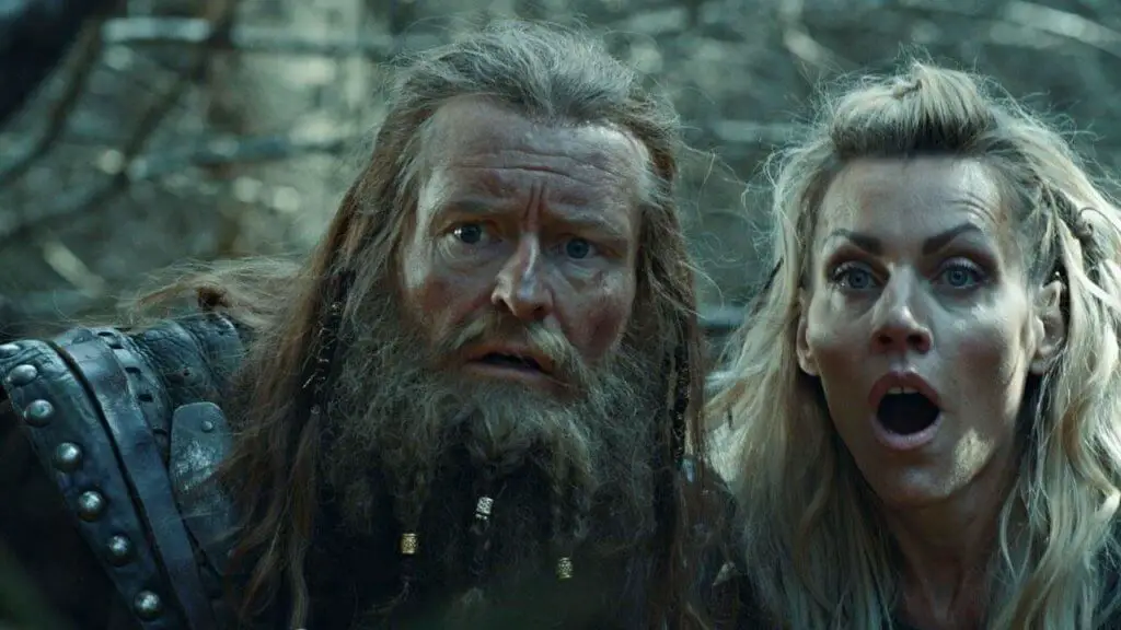 The duo is looking scared