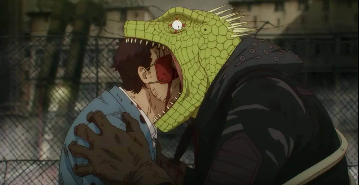 Croc man eating man