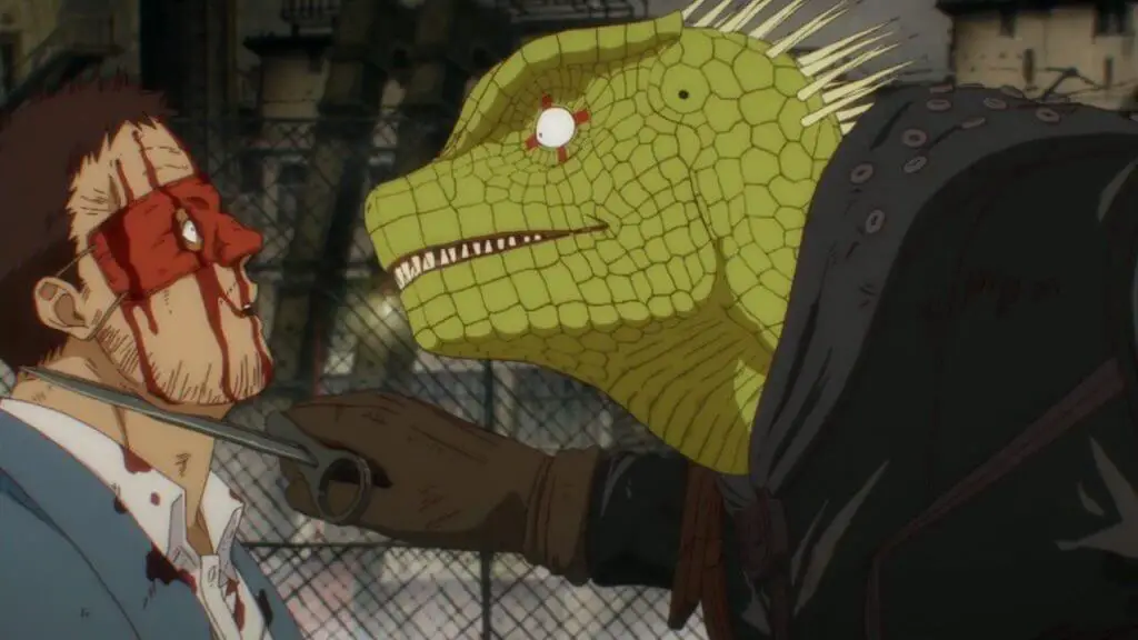 Staring crocman