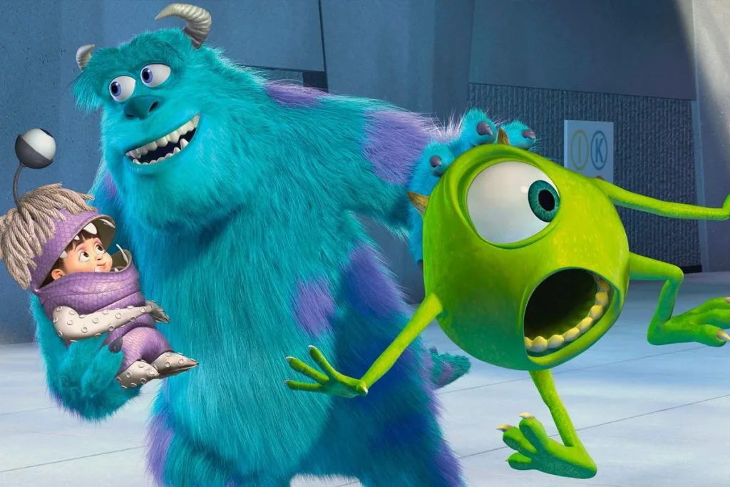 Mike, Sulley, and Boo