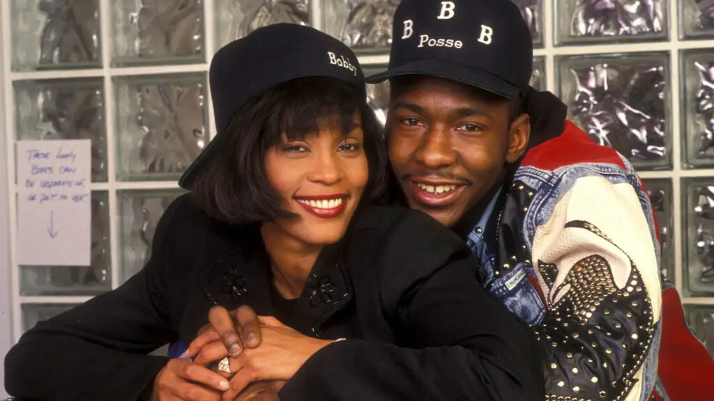 Whitney Houston with Bobby Brown