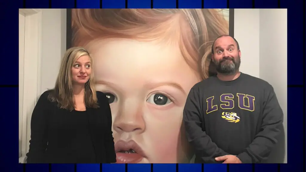 Tom segura with his wife