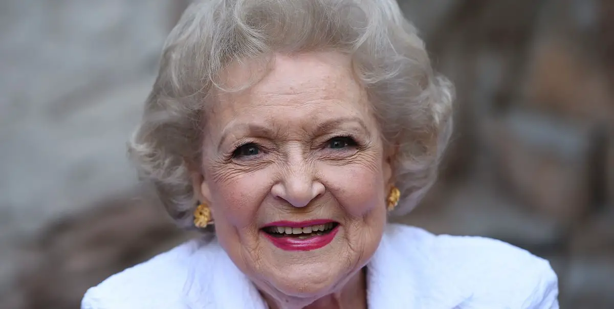 beautiful Betty white smiling at the camera