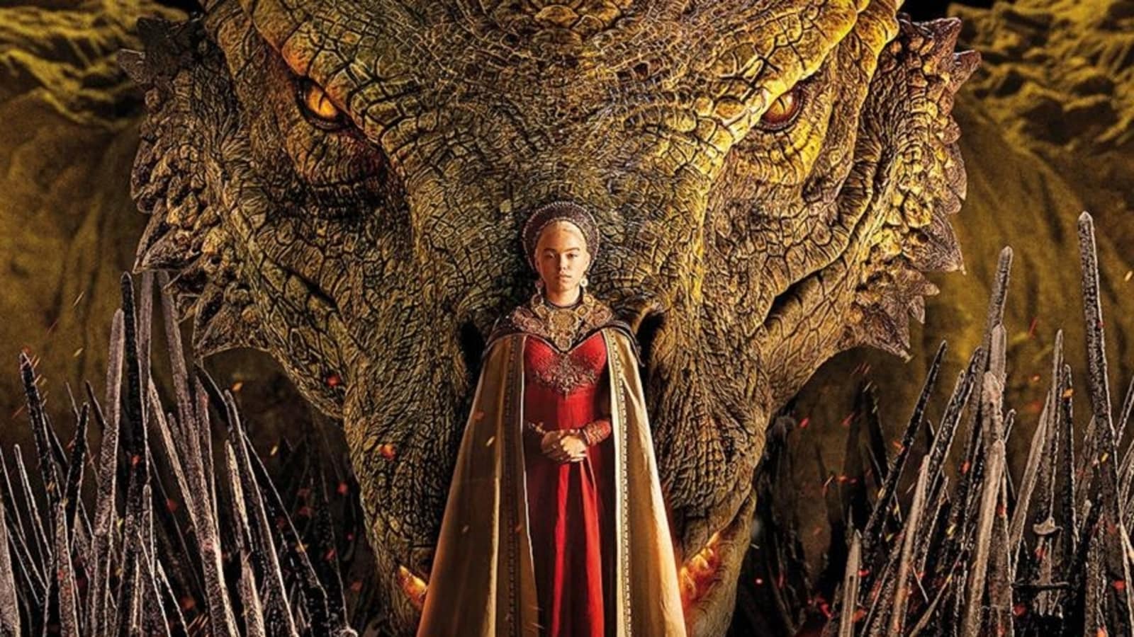 Princess Rhaenyra and a dragon. 