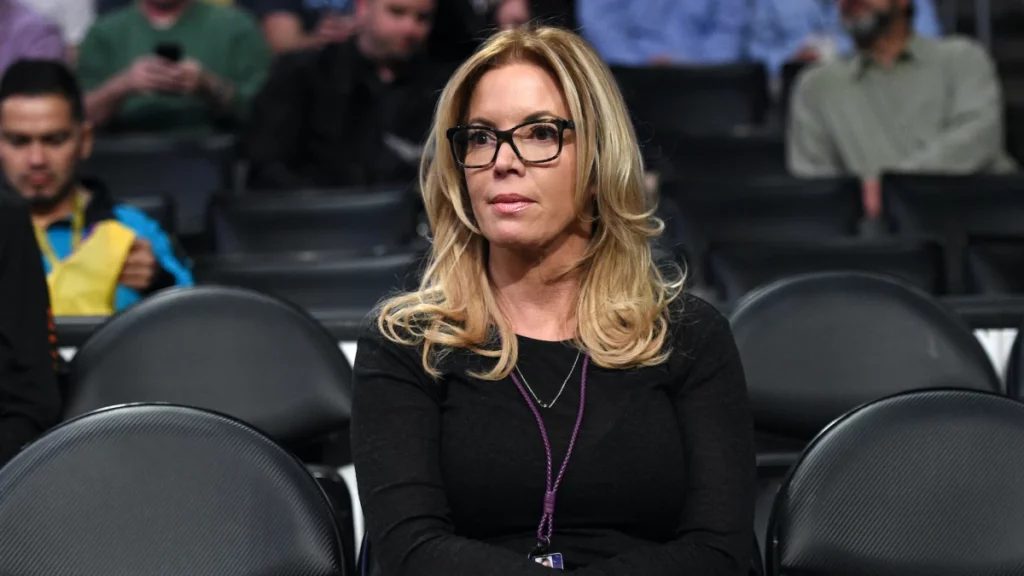 Jeanie Buss during an auction