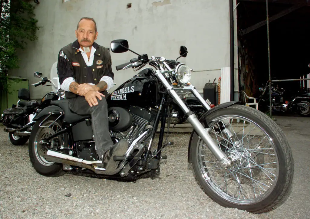 Sonny Barger with his bike