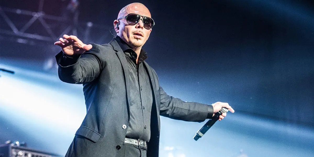 Pitbull on stage