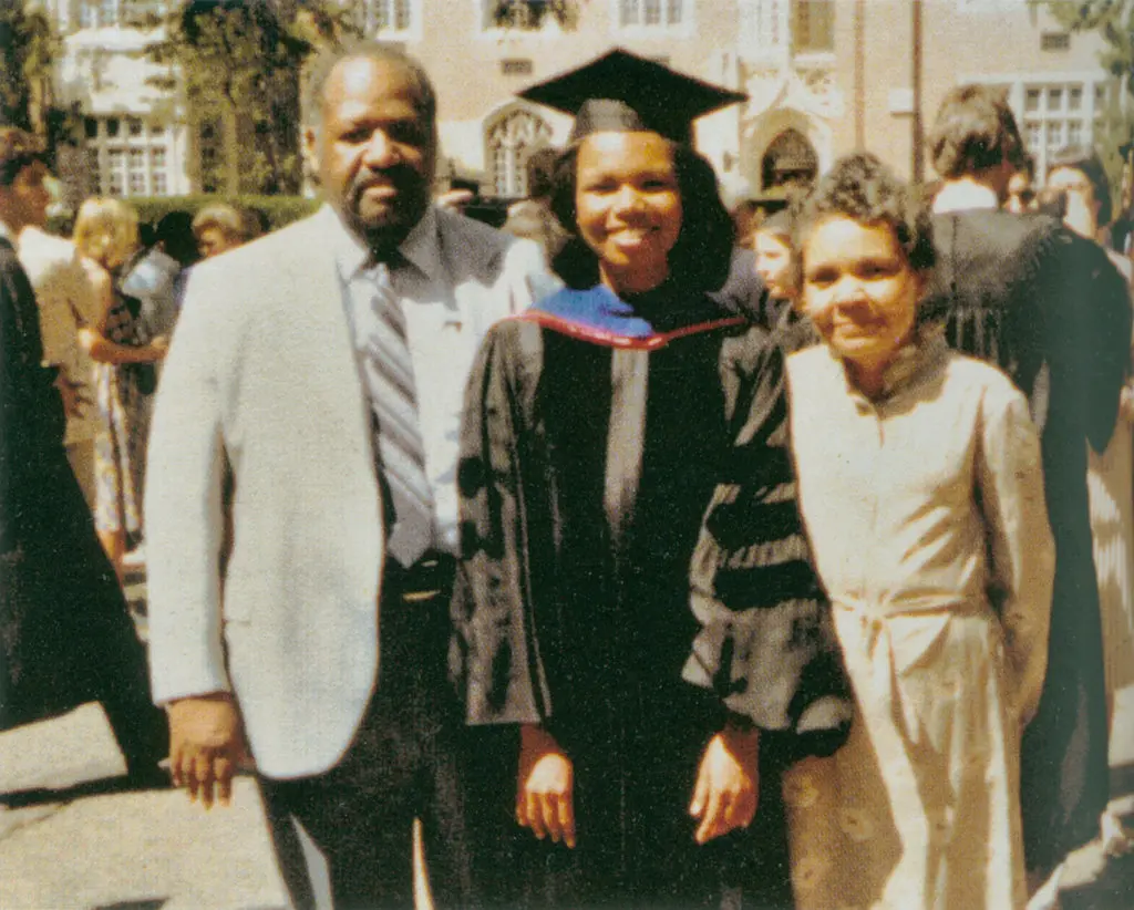 Condoleezza with her family