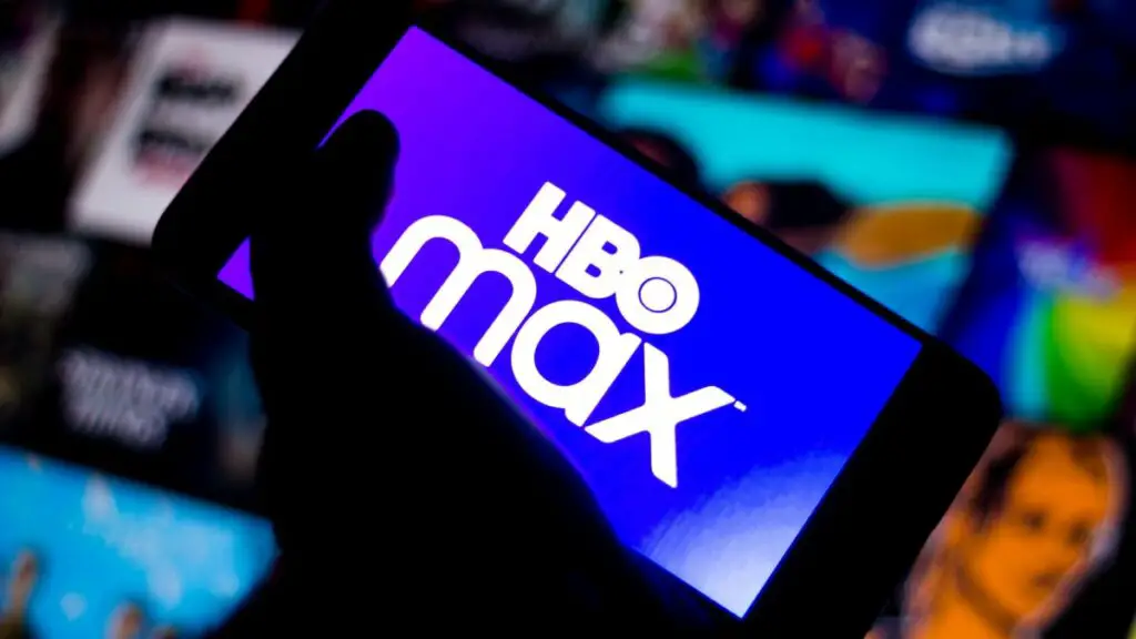HBO Max is open in the smartphone.