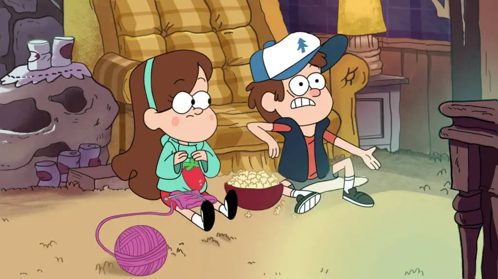 Glimpses from the series Gravity Falls 