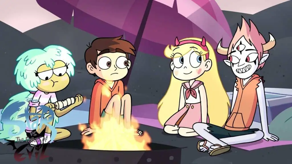 star is sitting with her friends