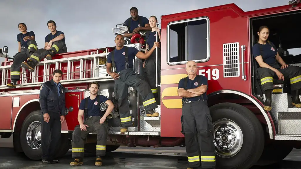 The cast members of Station 19 series. 